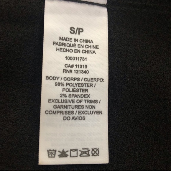 Dynamite Small Fit and Flare Crewneck Sleeveless Classic Black Dress Office Suit - Picture 11 of 13